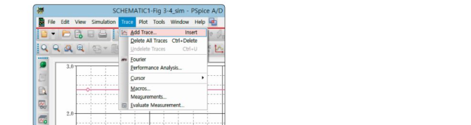 Trace 메뉴에서 Add Trace를 선택하는 화면